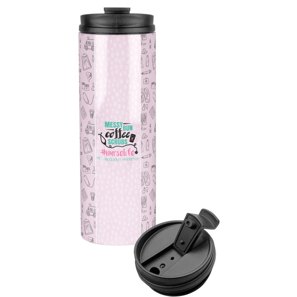Custom Nursing Quotes Stainless Steel Skinny Tumbler (Personalized)