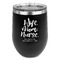 Nursing Quotes Stemless Stainless Steel Wine Tumbler - Black - Double Sided (Personalized)