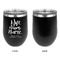 Nursing Quotes Stainless Wine Tumblers - Black - Single Sided - Approval