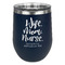Nursing Quotes Stainless Wine Tumblers - Navy - Double Sided - Front