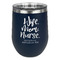 Nursing Quotes Stemless Stainless Steel Wine Tumbler - Navy - Double Sided (Personalized)