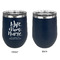 Nursing Quotes Stainless Wine Tumblers - Navy - Single Sided - Approval