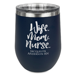 Nursing Quotes Stemless Wine Tumbler - 5 Color Choices - Stainless Steel  (Personalized)