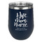 Nursing Quotes Stainless Wine Tumblers - Navy - Single Sided - Front