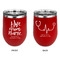 Nursing Quotes Stainless Wine Tumblers - Red - Double Sided - Approval