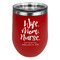 Nursing Quotes Stainless Wine Tumblers - Red - Double Sided - Front