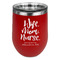 Nursing Quotes Stemless Stainless Steel Wine Tumbler - Red - Double Sided (Personalized)