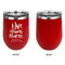 Nursing Quotes Stainless Wine Tumblers - Red - Single Sided - Approval