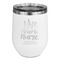 Nursing Quotes Stainless Wine Tumblers - White - Double Sided - Front