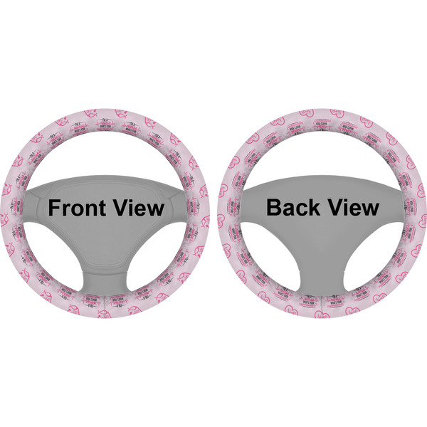 Nursing Quotes Steering Wheel Cover- Front and Back