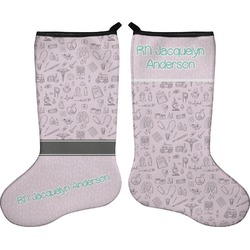 Nursing Quotes Holiday Stocking - Double-Sided - Neoprene (Personalized)