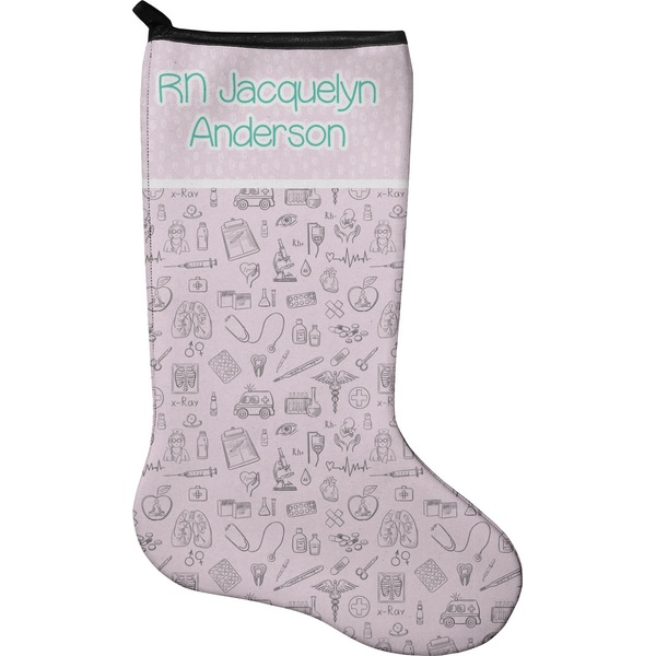 Custom Nursing Quotes Holiday Stocking - Neoprene (Personalized)