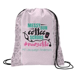 Nursing Quotes Drawstring Backpack - Small (Personalized)