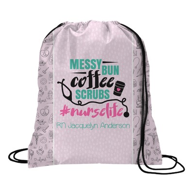 Nursing Quotes Drawstring Backpack (Personalized)