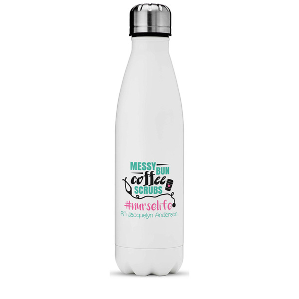 Custom Nursing Quotes Water Bottle - 17 oz. - Stainless Steel - Full Color Printing (Personalized)