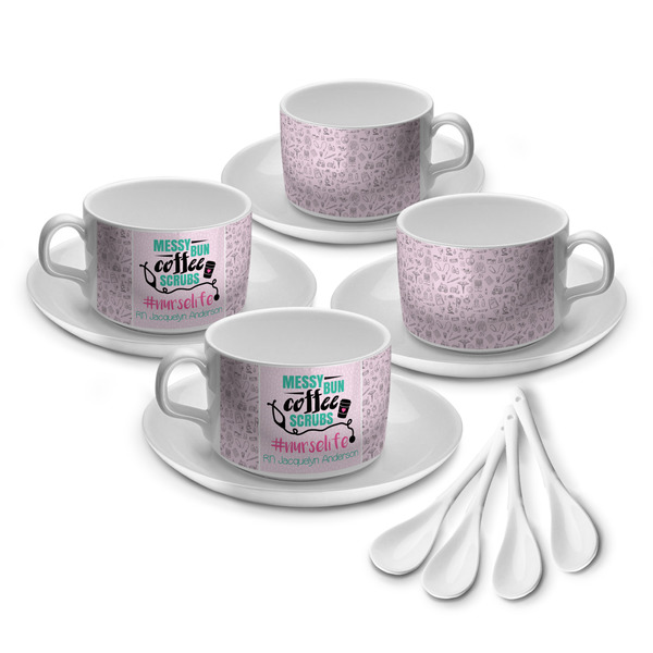 Nursing Quotes Tea Cup - Set of 4