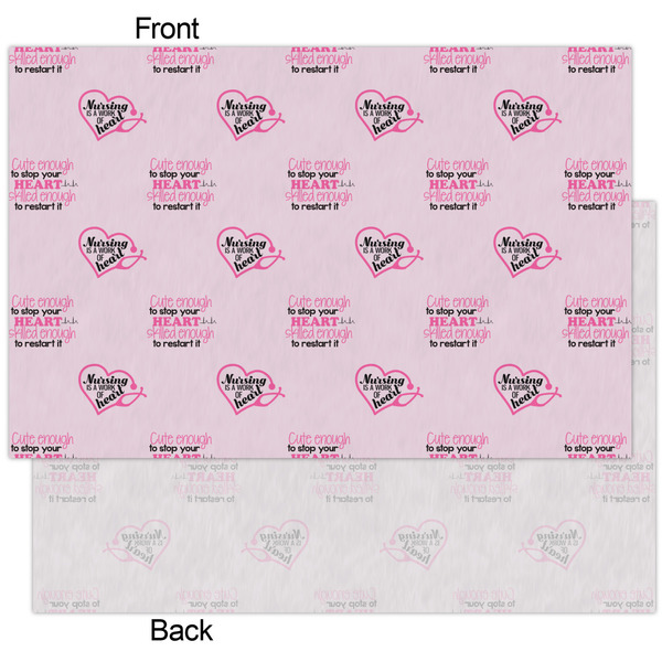 Nursing Quotes Tissue Paper - Heavyweight - XL - Front & Back