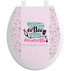 Nursing Quotes Toilet Seat Decal (Personalized)