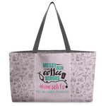 Nursing Quotes Beach Totes Bag - w/ Black Handles (Personalized)