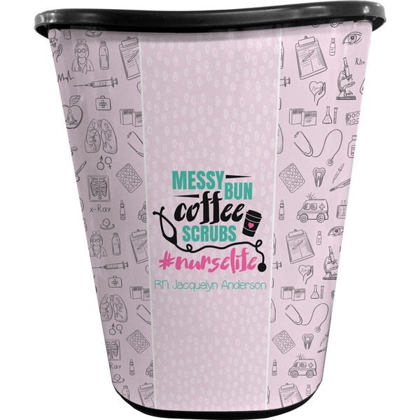 Nursing Quotes Trash Can Black