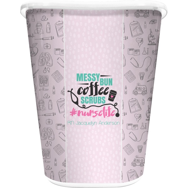 Custom Nursing Quotes Waste Basket (Personalized)