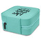 Nursing Quotes Travel Jewelry Boxes - Leather - Teal - View from Rear