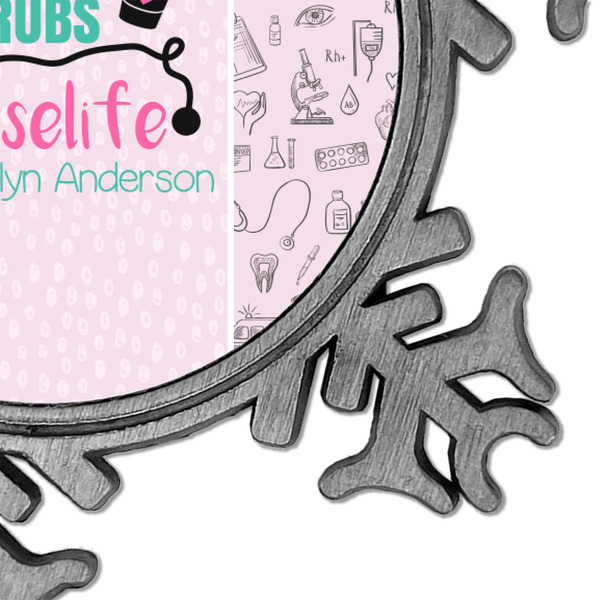 Nursing Quotes Vintage Snowflake - Detail