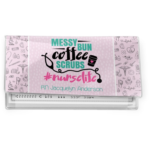 Custom Nursing Quotes Vinyl Checkbook Cover (Personalized)