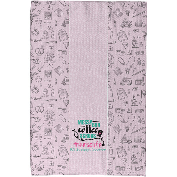 Nursing Quotes Waffle Weave Towel - Full Color Print - Approval Image