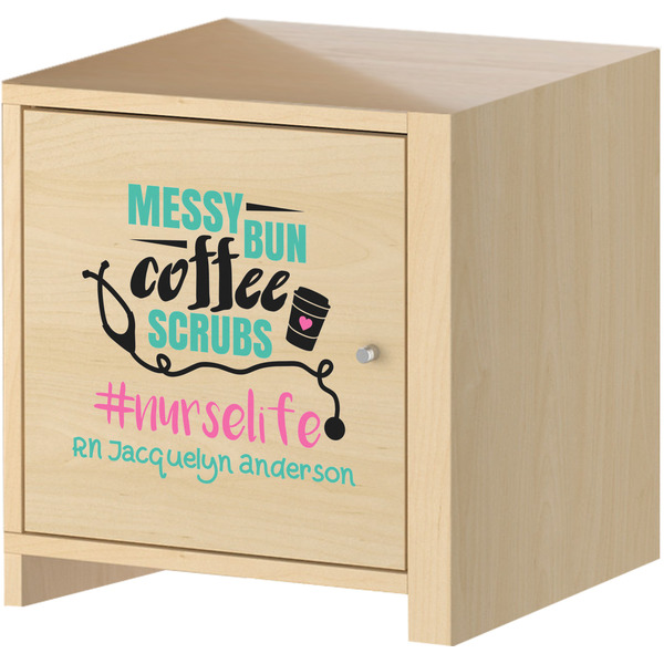 Nursing Quotes Wall Graphic on Wooden Cabinet