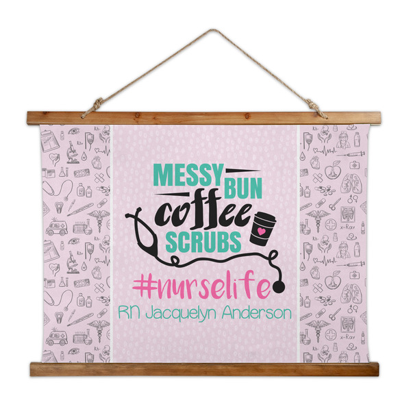 Custom Nursing Quotes Wall Hanging Tapestry - Wide (Personalized)