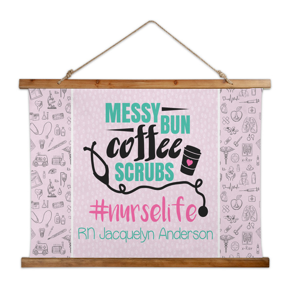 Custom Nursing Quotes Wall Hanging Tapestry - Wide (Personalized)