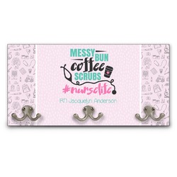 Nursing Quotes Wall Mounted Coat Rack (Personalized)