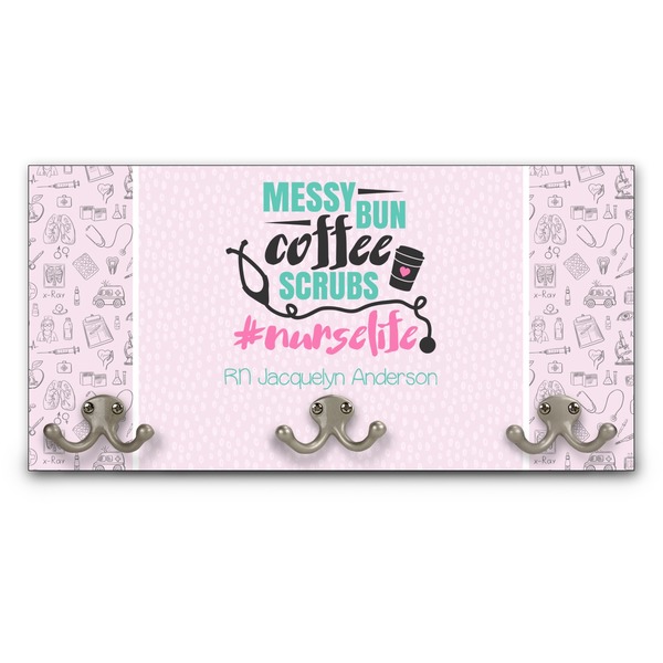 Custom Nursing Quotes Wall Mounted Coat Rack (Personalized)