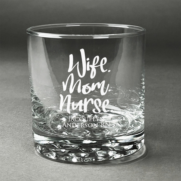 Custom Nursing Quotes Whiskey Glass - Engraved (Personalized)