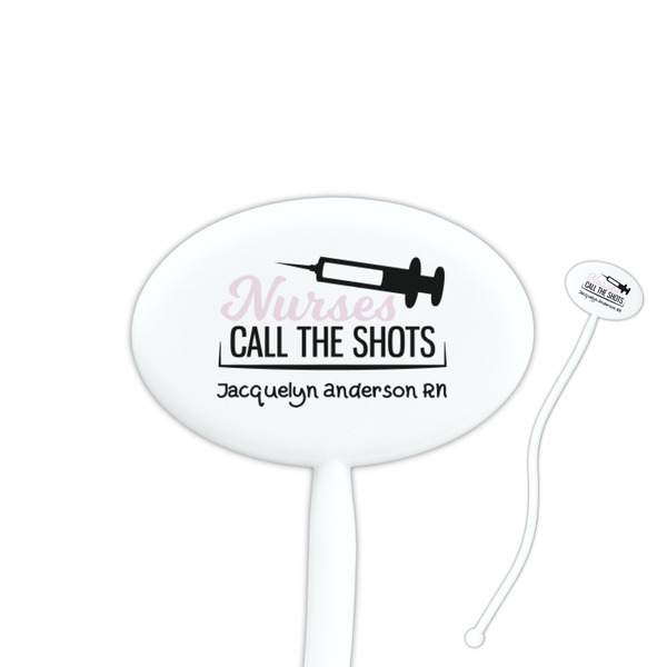 Custom Nursing Quotes Oval Plastic Stir Sticks (Personalized)