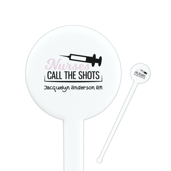 Custom Nursing Quotes Round Plastic Stir Sticks (Personalized)