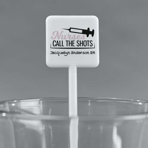 Nursing Quotes White Plastic Stir Stick - Square - Main