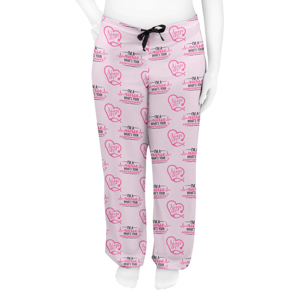 Nursing Quotes Women's Pj on model - Front