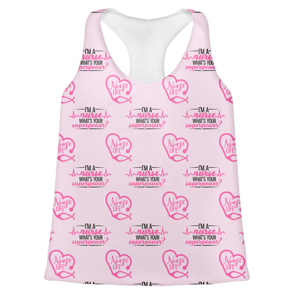 Custom Nursing Quotes Womens Racerback Tank Top - 2X Large