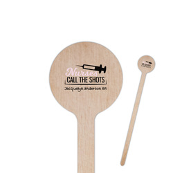 Nursing Quotes 6" Round Wooden Stir Sticks - Double Sided (Personalized)