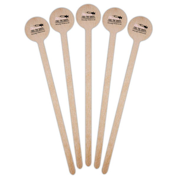 Nursing Quotes Wooden 6" Stir Stick - Round - Fan View