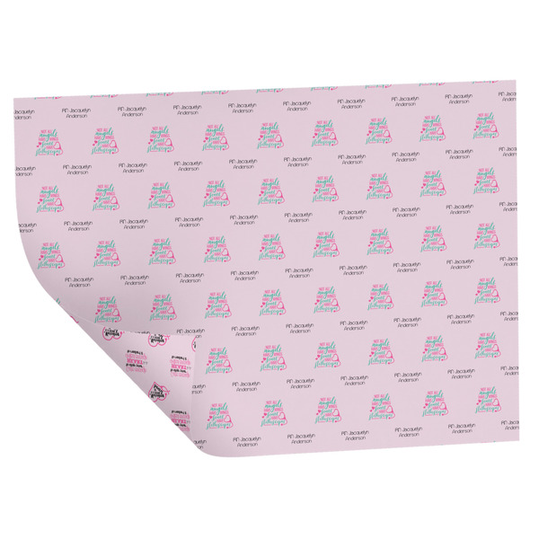 Nursing Quotes Wrapping Paper Sheet - Double Sided - Folded