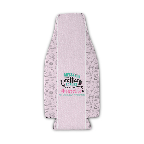Nursing Quotes Zipper Bottle Cooler - Set of 4 - FRONT