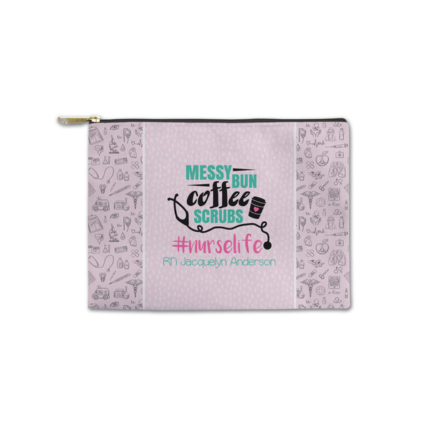 Custom Nursing Quotes Zipper Pouch - Small - 8.5"x6" (Personalized)