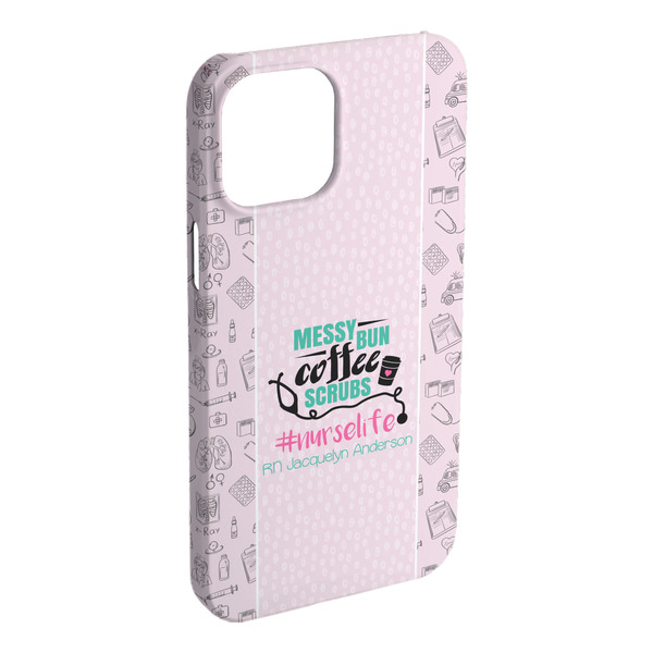 Custom Nursing Quotes iPhone Case - Plastic - iPhone 15 Plus (Personalized)