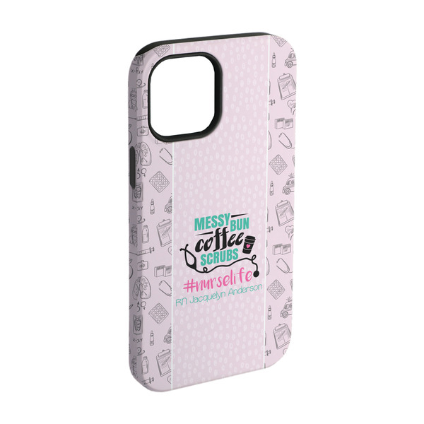 Custom Nursing Quotes iPhone Case - Rubber Lined - iPhone 15 Pro (Personalized)