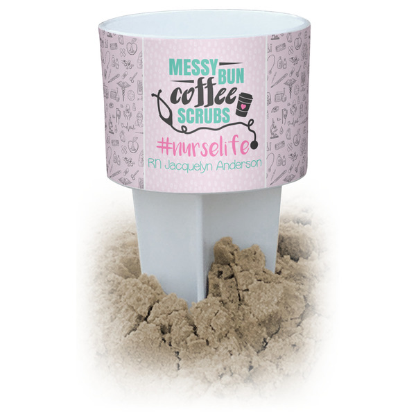 Custom Nursing Quotes Beach Spiker Drink Holder (Personalized)