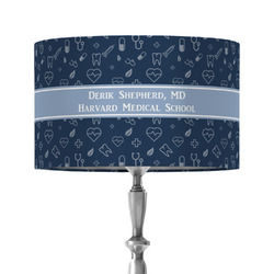 Medical Doctor 12" Drum Lamp Shade - Fabric (Personalized)