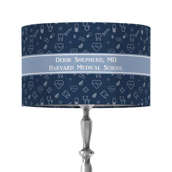 Medical Doctor 12" Drum Lampshade - ON STAND (Fabric)